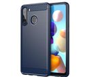 Custodia Cadorabo Per Samsung Galaxy A21 In Tpu Blu Protettivo Custodia Cover Telefono Cellulare