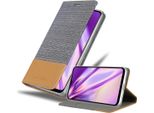 Cadorabo Custodia Per Samsung Galaxy A32 5G Custodia Protettiva In Grigio Custodia Per Cellulare Custodia A Libro Cover