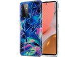 Cadorabo Custodia Protettiva Per Samsung Galaxy A72 4G / 5G In Tpu Blu Custodia Per Cellulare Custodia Cover