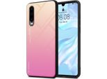 Cadorabo Custodia Per Huawei P30 Custodia Protettiva In Nero Custodia Per Telefono Cellulare Custodia Tpu Custodia Cover Vetro Temperato