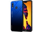 Cadorabo Custodia Per Huawei P20 Lite 2018 / Nova 3E Cover Protettiva In Nero Custodia Per Cellulare Tpu Custodia Cover Vetro Temperato
