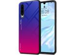 Cadorabo Custodia Per Huawei P30 Custodia Protettiva In Nero Custodia Per Telefono Cellulare Custodia Tpu Custodia Cover Vetro Temperato