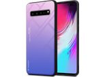 Cadorabo Custodia Per Samsung Galaxy S10 5G Custodia Protettiva In Nero Custodia Del Telefono Cellulare Custodia Tpu Cover Vetro Temperato Custodia