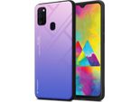 Cadorabo Custodia Per Samsung Galaxy M21 / M30S Cover Protettiva In Nero Custodia Per Cellulare Tpu Custodia Cover Vetro Temperato