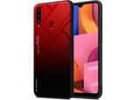 Cadorabo Custodia Per Samsung Galaxy A20S Cover Protettiva In Nero Custodia Per Cellulare Tpu Custodia Cover Vetro Temperato