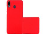 Cadorabo Custodia Protettiva Per Samsung Galaxy M20 In Rosso Custodia Per Telefono Cellulare Tpu Etui Cover Case