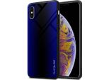 Cadorabo Custodia Per Apple Iphone Xs Max Custodia Protettiva In Viola Custodia Del Telefono Cellulare Custodia Tpu Custodia Cover Case Vetro Temperato