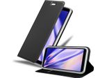 Cadorabo Custodia Per Cellulare Per Samsung Galaxy A7 2018 Custodia Protettiva In Nero Cover Etui Book Case Booklet
