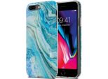 Cadorabo Custodia Protettiva Per Apple Iphone 7 Plus / 7S Plus / 8 Plus Custodia In Tpu Blu Custodia Per Cellulare Custodia Cover