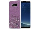 Cadorabo Custodia Per Samsung Galaxy S8 Plus Custodia Protettiva In Viola Custodia Del Telefono Cellulare Tpu Custodia Glitter Cover Custodia Glitter