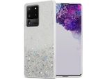 Cadorabo Custodia Per Samsung Galaxy S20 Ultra Custodia Protettiva In Custodia Trasparente Per Telefono Cellulare Custodia Tpu Custodia Cover Glitter Glitter