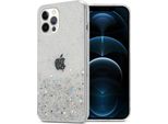 Cadorabo Custodia Per Apple Iphone 12 Pro Max Custodia Protettiva In Trasparente Custodia Per Telefono Cellulare Custodia Tpu Custodia Cover Glitter Glitter