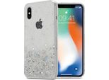Cadorabo Custodia Per Apple Iphone Xs Max Custodia Protettiva In Custodia Trasparente Per Telefono Cellulare Tpu Custodia Cover Glitter Glitter