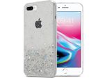 Cadorabo Custodia Per Apple Iphone 7 Plus / 7S Plus / 8 Plus Custodia Protettiva In Custodia Trasparente Per Cellulare Tpu Custodia Glitter Cover