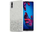 Cadorabo Custodia Per Huawei P20 Custodia Protettiva In Trasparente Custodia Del Telefono Cellulare Tpu Custodia Glitter Cover Custodia Glitter