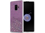 Cadorabo Custodia Per Samsung Galaxy S9 Custodia Protettiva In Viola Custodia Del Telefono Cellulare Tpu Custodia Glitter Cover Custodia Glitter