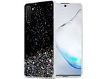 Cadorabo Cover Per Samsung Galaxy Note 10 Cover Protettiva In Nero Custodia Per Telefono Cellulare Tpu Custodia Glitter Cover Glitter