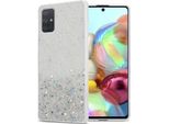 Cadorabo Cover Per Samsung Galaxy A71 5G Cover Protettiva In Custodia Trasparente Per Telefono Cellulare Tpu Case Glitter Cover Cover Glitter