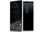 Cadorabo Cover Per Samsung Galaxy Note 8 Cover Protettiva In Nero Custodia Per Telefono Cellulare Tpu Custodia Glitter Cover Glitter