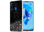Cadorabo Cover Per Huawei Nova 5I / P20 Lite 2019 Cover Protettiva In Nero Custodia Per Cellulare Tpu Custodia Glitter Cover Cover Glitter