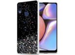 Cadorabo Cover Per Samsung Galaxy A10S / M01S Cover Protettiva In Nero Custodia Per Cellulare Tpu Custodia Glitter Cover Glitter