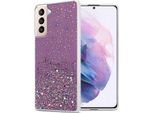 Cadorabo Custodia Per Samsung Galaxy S21 Plus Custodia Protettiva In Viola Custodia Del Telefono Cellulare Tpu Custodia Glitter Cover Custodia Glitter
