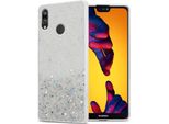 Cadorabo Cover Per Huawei P20 Lite 2018 / Nova 3E Cover Protettiva In Custodia Trasparente Per Telefono Cellulare Tpu Case Cover Glitterata