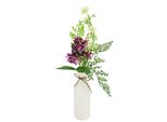 Kunstblume I.Ge.A. "Arrangement Hortensie In Vase", Rot (Burgund), B:20Cm H:50Cm L:15Cm, Kunststoff, Kunstpflanzen, Zaubernuss Farn Hochzeitsdeko Dekoblumen Hochzeit Bouquet Blumenstrauß