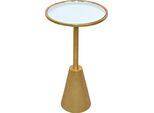 Beistelltisch Inosign, Gold (Goldfarben, Goldfarben, Spiegelglas, 65), B:35Cm H:65Cm T:35Cm, Tische, Beistelltisch