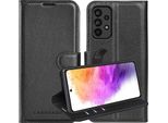 Cadorabo Custodia Per Samsung Galaxy A73 5G Custodia Protettiva In Nero Custodia Per Cellulare Cover Chiusura Magnetica