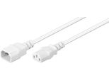 Microconnect PE040605W Cavo Di Alimentazione Bianco 0,5 M Accoppiatore C14 Accoppiatore C13 (PE040605W)