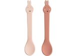 Cucchiaio In Silicone Trixie Confezione Da 2 Mrs Rabbit - Posate Per Bambini Senza Bpa