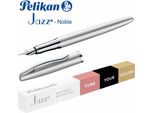 Pelikan 300009772 Stilografica Pelikan Jazz Noble Elegance, Argento