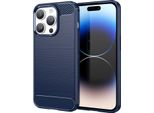 Custodia Cadorabo Per Apple Iphone 14 Pro Max In Blu Custodia Protettiva In Tpu Cover Per Telefono Cellulare