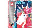 Janod Set Di Unicorni Da Colorare In 3D - Set Di Pittura In Madreperla Per Bambini
