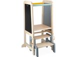 Janod Torre Di Apprendimento In Legno - Sgabello Regolabile In Altezza Per Bambini