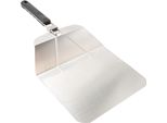 Intirilife Buccia Per Pizza Pieghevole In Acciaio Inox - 54 X 25,5 X 5 Cm Con Manico Pieghevole In Acciaio Inox Per Pietra Per Pizza, Grill O Forno, Buccia Per Pizza, Compattamente Stivabile
