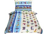 Bellatex Cotone Junior - 140 × 200, 70 × 90 Cm - Aerei E Automobili Blu