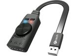 C-TECH Scheda Audio Esterna Per Pc SC-7Q, Usb, Suono Surround 7.1, Interruttore Audio