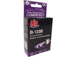 Inchiostro Compatibile Uprint Con LC-123BK, B-123B, Nero, 600S, 17Ml