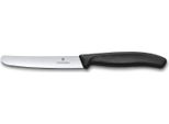 Coltello Da Tavola Victorinox Swiss Classic Senza Lama Seghettata In Acciaio Inox - Swiss Made - Nero