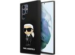 Karl Lagerfeld Klhcs24Lsnikbck S24 Ultra S928 Custodia Rigida Czarny/Silicone Nero Ikonik