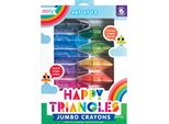 Ooly Jumbo Matite Colorate Triangolari - 12 Colori Per Bambini