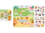 Janod Atelier - Set Di Adesivi Spessi Riutilizzabili Da 2 Anni