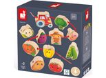 Giocattoli Della Fattoria Janod - Set Da Orto Per Bambini In Legno Con Perline