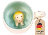 Intirilife Tazza Da Caffè Tazza Da Tè 3D Con Riccio - Capacità 300 Ml - Tazza In Ceramica Tazza Cartoon Tazza Regalo Carino Con Manico
