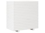 Vidaxl Fioriera Bianca 70X40X72 Cm In Legno Di Pino Massiccio