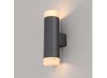 Applique A Led, Up Down, Alluminio Nero, H 22,4 Cm