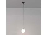 Lampada A Sospensione A Led, Metallo, Nero, Bianco Opaco