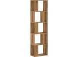 Vidaxl Libreria 5 Ripiani Rovere Artigianale 45X23,5X162,5 Materiale A Base Di Legno